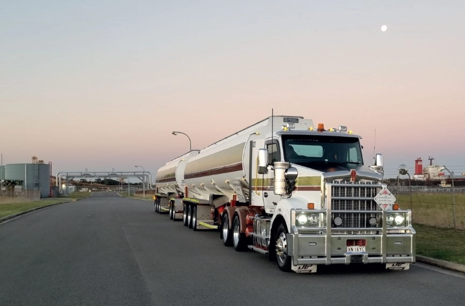 JLP Transport tanker on the road